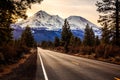 Road to Mount Shasta, California Royalty Free Stock Photo