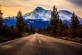 Road to Mount Shasta, California Royalty Free Stock Photo