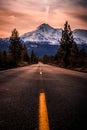 Road to Mount Shasta, California Royalty Free Stock Photo