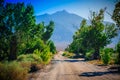 Road to Mount Williamson, Manzanar, California Royalty Free Stock Photo