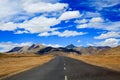Road to the mountain, Leh, Ladakh, India Royalty Free Stock Photo