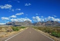 Road to mountains. Royalty Free Stock Photo
