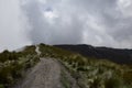 the road to the mountains in the vicinity Rucu Pichincha volcano, Andes mountains. Pichincha Volcano. Quito