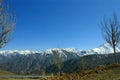 Mountains seen from the road to Nevado Snowy Valley in Chile South America.