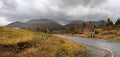 A road to Nevis Range, Scotland Royalty Free Stock Photo