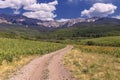 Road to Ohio Pass, Colorado, USA Royalty Free Stock Photo