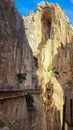 El Caminito Del Rey, The Kings Little Path, Malaga, Spain Royalty Free Stock Photo