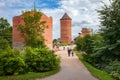 Road to old Turaida castle. Sigulda, Latvia.