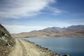 Road to Pangong lake, Ladakh, Jammu and Kashmir, India Royalty Free Stock Photo