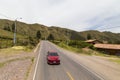 road to Puca Pucara fortress, cusco, peru Royalty Free Stock Photo