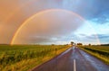 Road to the rainbow Royalty Free Stock Photo