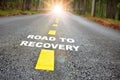 Road to recovery with sunbeam Royalty Free Stock Photo