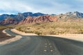 Road to Red Rock Canyon Conservation Area State Park, Nevada, US Royalty Free Stock Photo