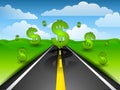 The Road To Riches Royalty Free Stock Photo