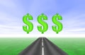 Road to Riches Royalty Free Stock Photo