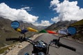 Road to Rohtang Pass in Northern India near. Royalty Free Stock Photo