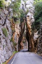 Road to Sa Calobra in Mallorca. Royalty Free Stock Photo