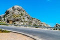 Road to Sa Calobra in Serra de Tramuntana - mountains in Mallorca, Spain