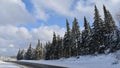 The road to Saint-Fabien in winter