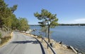 Road to sea, NynÃÂ¤shamn - Sweden Royalty Free Stock Photo