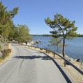 Road to sea, NynÃÂ¤shamn - Sweden Royalty Free Stock Photo