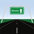 Road to success Royalty Free Stock Photo