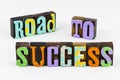 Road success challenge teamwork team leadership skills performance achievement