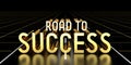 Road to success concept, road - 3D rendering Royalty Free Stock Photo