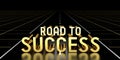 Road to success concept, road - 3D rendering Royalty Free Stock Photo
