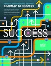 The road to success is mapped out Royalty Free Stock Photo