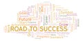 Road To Success word cloud. Royalty Free Stock Photo