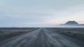 Mystical Desert Road In Iceland: Atmospheric Landscape Photography