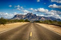 Road to Superstition Mountain Royalty Free Stock Photo