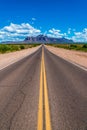 Road to Superstition Mountains Royalty Free Stock Photo