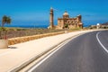 Road to Ta Pinu church in Gharb in Malta