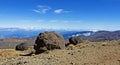 Road to the Teide volcano, natural background, mountain landscape