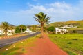 Road to Uga village in tropical landscape Royalty Free Stock Photo