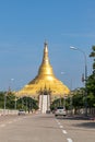 Road to the Uppatasanti Pagoda, Nay Pyi Taw, Myanmar - vertical shot