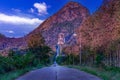 Road to Wat Tham Phrathat Khao Prang, Lopburi province, Thailand