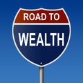 Road to Wealth sign