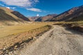 Road to Zanskar valley in summer season, remote Himalaya mountain s area in Ladakh region, north India Royalty Free Stock Photo