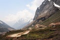Road to Zero point (Yumesamdong) in Lachung, North Sikkim. Inida