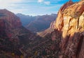 The Road to Zion`s Famous Zion-Mount Carmel Tunnel