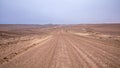 Road from Torra Bay to Terrace Bay, Skeleton Coast Park, Namibia. Royalty Free Stock Photo