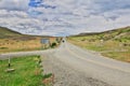 The road in Torres del Paine National Park, Patagonia, Chile Royalty Free Stock Photo