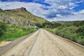 The road in Torres del Paine National Park, Patagonia, Chile Royalty Free Stock Photo