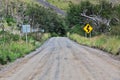 The road in Torres del Paine National Park, Patagonia, Chile Royalty Free Stock Photo