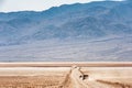 Road towards Devil`s Golfcourse in Death Valley National Park California