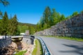 Road in town of Schierke in Germany Royalty Free Stock Photo