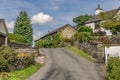 A road through a traditional British village Royalty Free Stock Photo